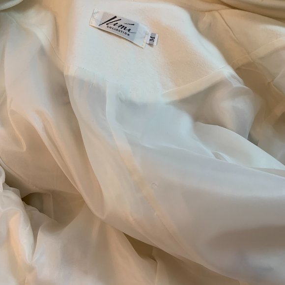 Vintage Kimi Collection cream cotton jacket with hearts size M excellent cond - Picture 9 of 15